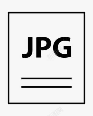 JPG文件格式jpg文档扩展名图标