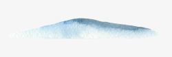 蓝色水彩冬季植物动物剪贴画装饰免扣图案26蓝色水彩素材