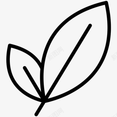 叶生态绿花图标