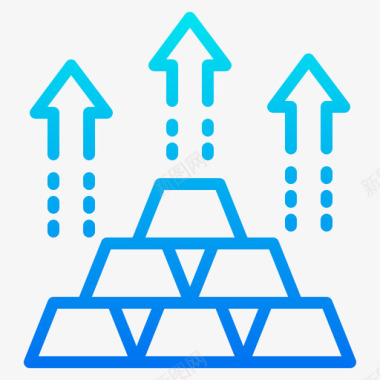 金条素材金条投资85梯度图标