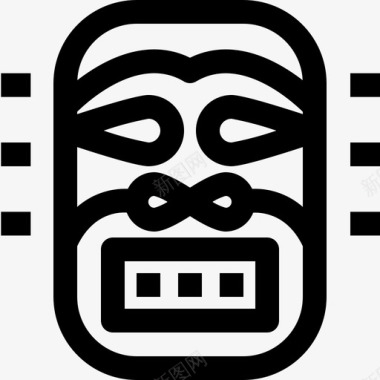 土著古面具加拿大工艺图标