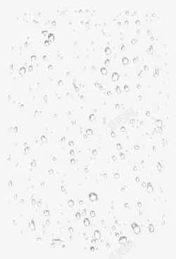 白色雨滴水珠素材