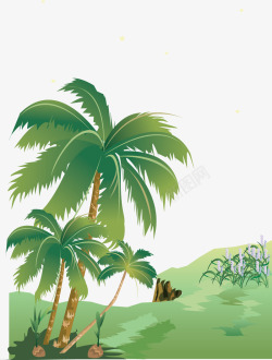 棕榈树椰树植物花草树木素材