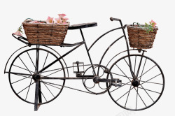 自行车修剪自行车篮子自行车的装饰品车轮两个轮子A交素材