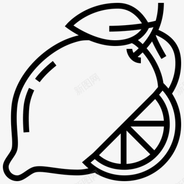 小柠檬柠檬柑橘酸橙图标