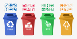 世界环境日爱护环境垃圾分类素材