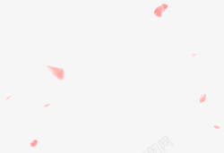 粉色漂浮樱花花瓣素材