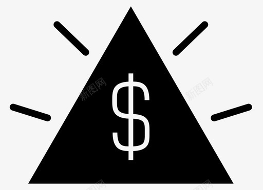 美元小图标资本主义美元上帝图标