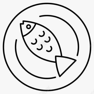 涮肉鱼食物肉图标