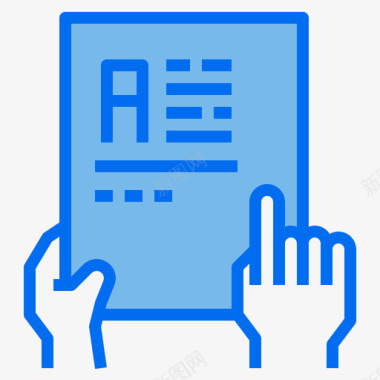 蓝色办公图标档案教育329蓝色图标