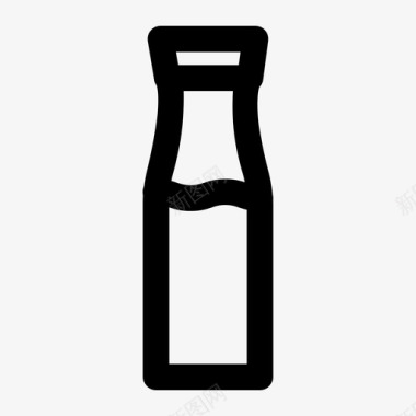 瓶子背景饮料图标