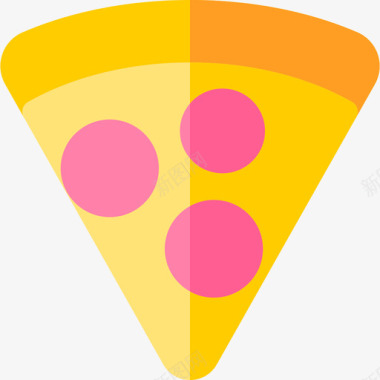 披萨片活动9扁平图标