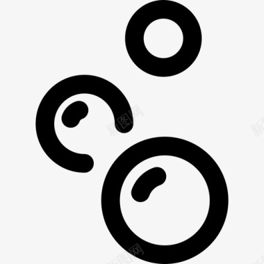 泡泡浴泡泡泡泡浴清洁图标