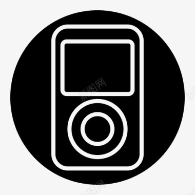 火焰数字3音乐播放器数字音频播放器电子图标