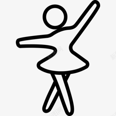 芭蕾舞裙舞蹈芭蕾舞芭蕾舞演员图标
