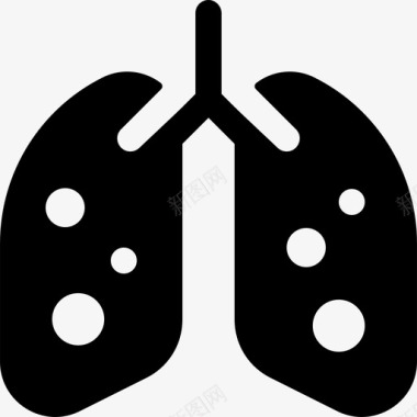 肺部病毒190填充图标