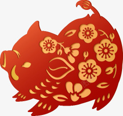 农历新年传统年画迎新免扣免扣复古传统中国风日式翔云素材