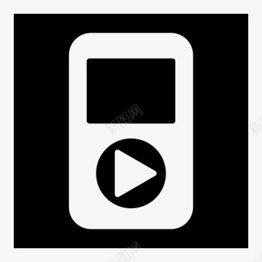 火焰数字3音乐播放器数字音频播放器电子图标