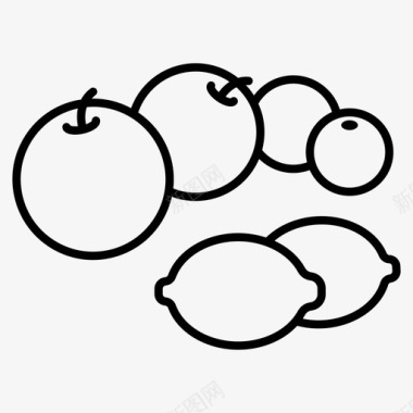 水果静物苹果艺术品图标