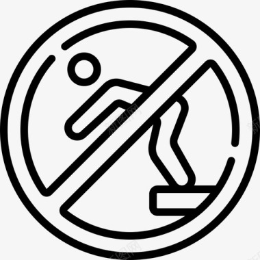 禁止跳水37号游泳池直线型图标