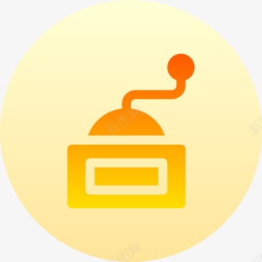 研磨机研磨机烹饪142圆形图标
