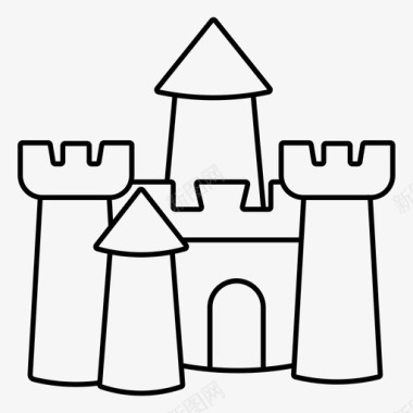 王国城堡童话图标