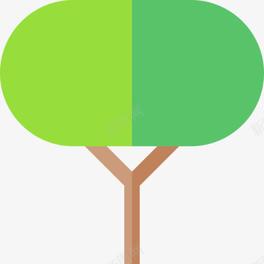平坦树树20平坦图标