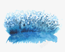 水彩手绘海洋鲸鱼水母动物装饰印刷图案手账12水彩手素材