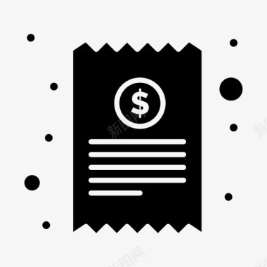 收据帐单现金收据财务图标