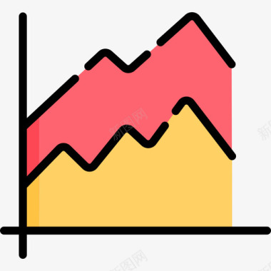 条线图形图形金融215线颜色图标