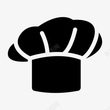 厨师帽厨师帽子图标