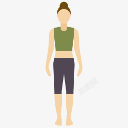 瑜伽平躺站立女性瑜伽姿势6平躺高清图片
