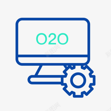 o2o模式矢量素材O2O图标