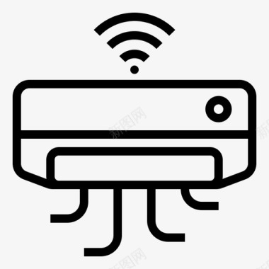 金属空调空调电器电子图标