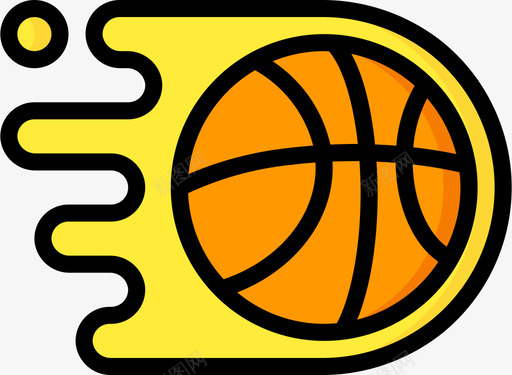 质感球球篮球61线颜色图标