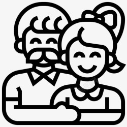 拥抱家人的图标爸爸家人拥抱高清图片