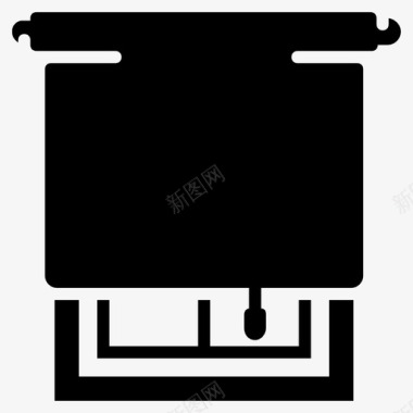 四角窗帘填充式窗帘窗帘式百叶窗百叶窗图标