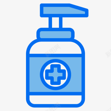 医疗保健和医学洗手液医疗保健29蓝色图标