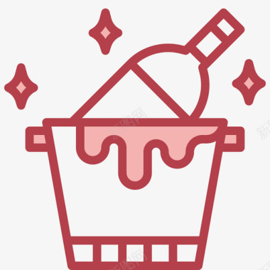 红色小图标葡萄酒冷却器葡萄酒14红色图标