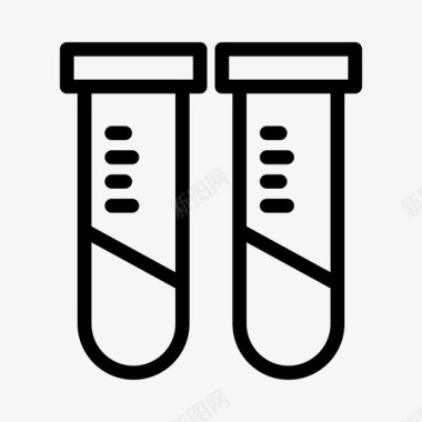 化学研究试管试管实验实验室图标