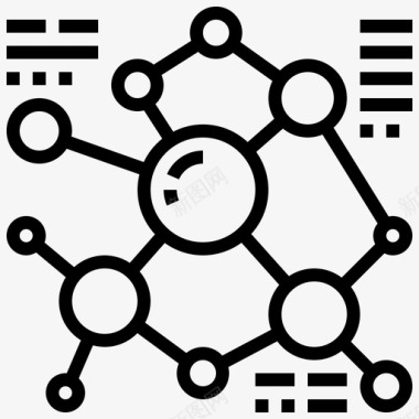 分子结构生物化学27线性图标