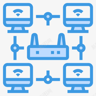 蓝色图标网络网络技术27蓝色图标