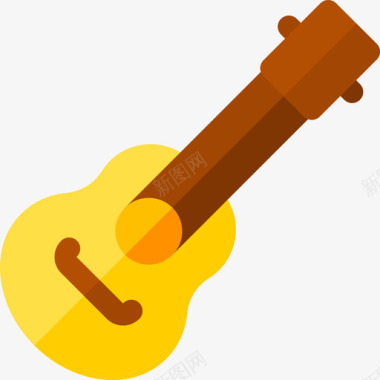 吉他吉他秘鲁14扁平图标