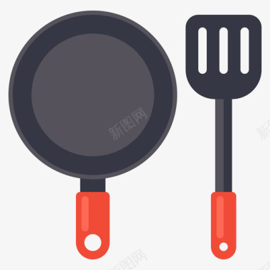 家用烹饪工具烹饪工具美食家1平面图标
