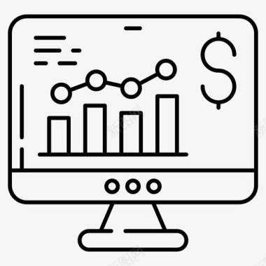 创意图表信息在线商业分析商业分析数据分析图标