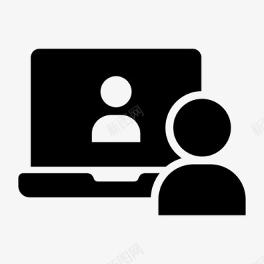 金融视频视频聊天交流对话图标