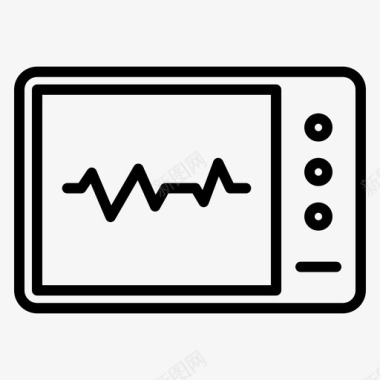 ekgEKG74线性医院图标