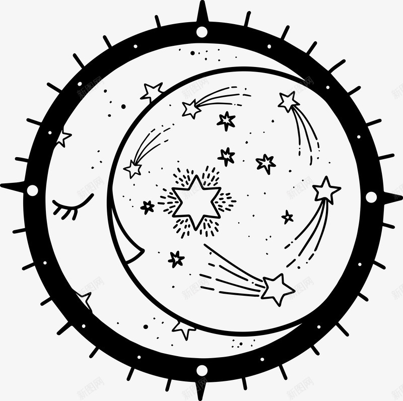手绘神秘天体星座复古符号透明图案手账AI矢量设计Ppng免抠素材_88icon https://88icon.com 手绘 神秘 天体 星座 复古 符号 透明 透明图 图案 手账 AI