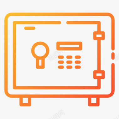 架梯保险箱商务508梯度图标