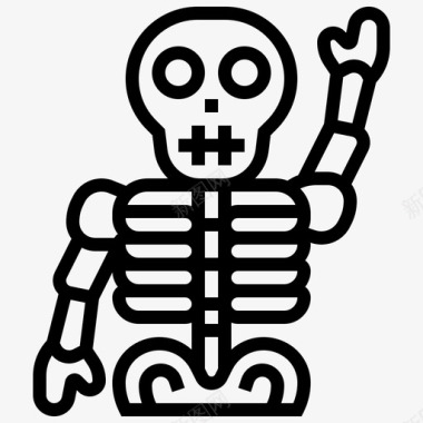 骷髅素材骷髅尸体死亡图标